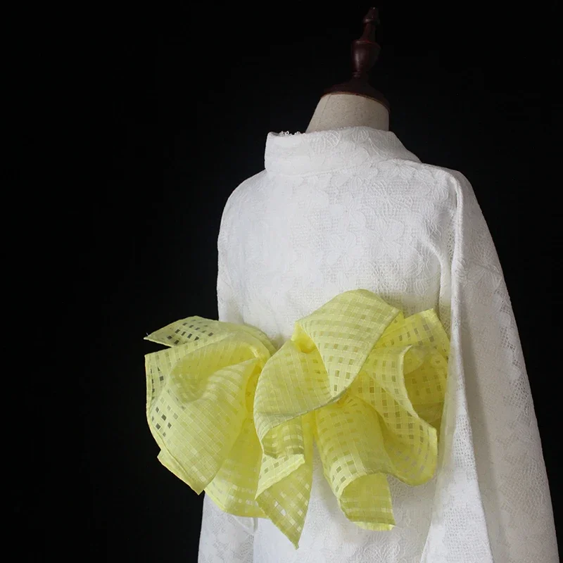 Cintura Kimono Giapponese a Maglia Povera Hakata Obi per Abito da Donna Cinturino Decorativo