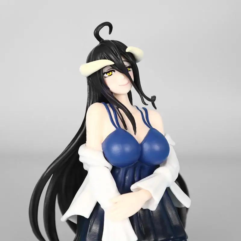 Overlord 16cm Beautiful Girl Albedo With Swimming Clothes Figure Model Ornament High Quality Periphery Toy Gift Collection