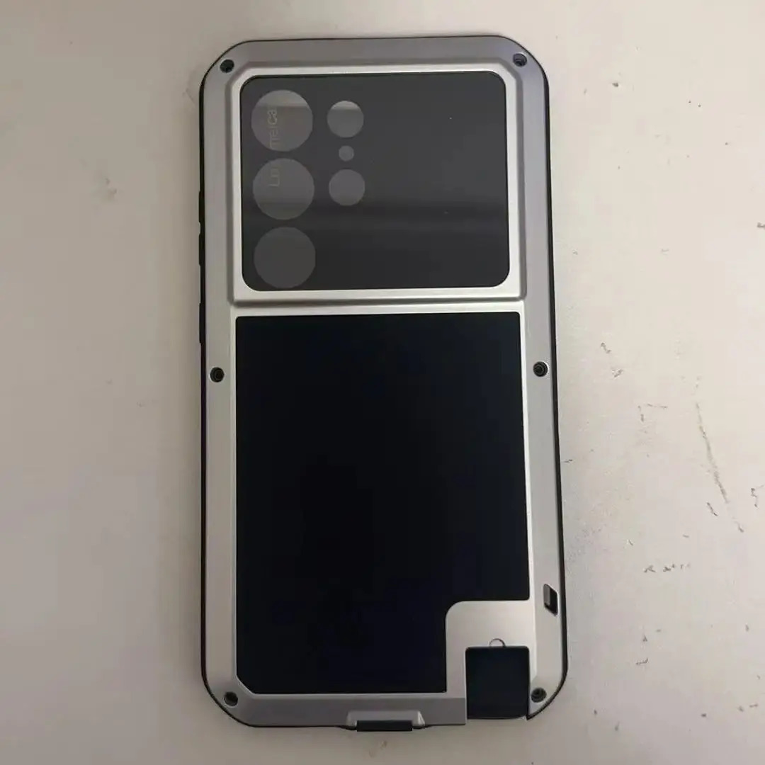 

Love Mei Silicone Phone Case For Samsung S24 S23 Plus S25 Ultra Military Grade Metal Protective Cover Shockproof And Dustproof