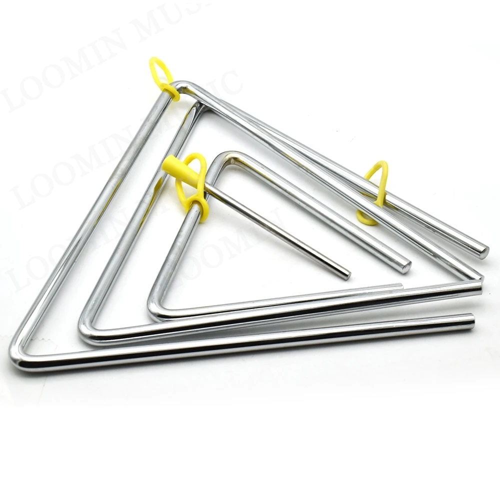 1 Pcs 5/6/8/10Inch Triangle Orff Musical Instruments Band Percussion Educational Musical Triangolo For Children