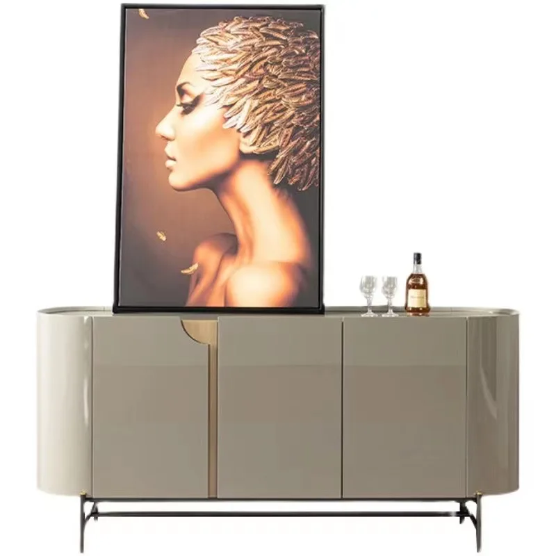 

Italian-style door entrance cabinet, foyer cabinet, home decoration cabinet, simple modern light luxury dining side cabinet