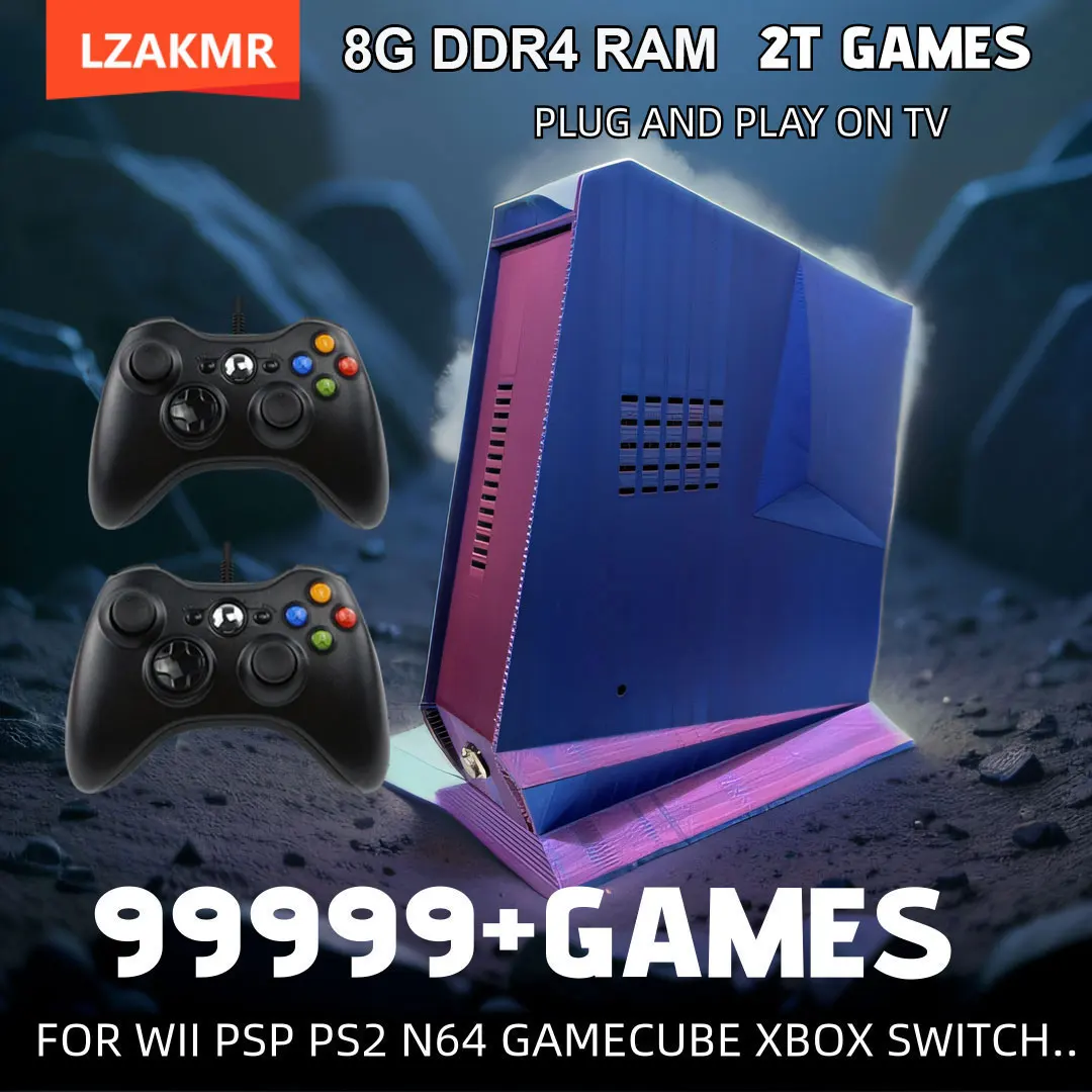 99999+GAME G3 Retro Game Box Windows 11 Batocera 2 تيرا بايت نظام ألعاب لـ PS2 PS3 WIIU WII SS GAMECUBE Sega Saturn Intel