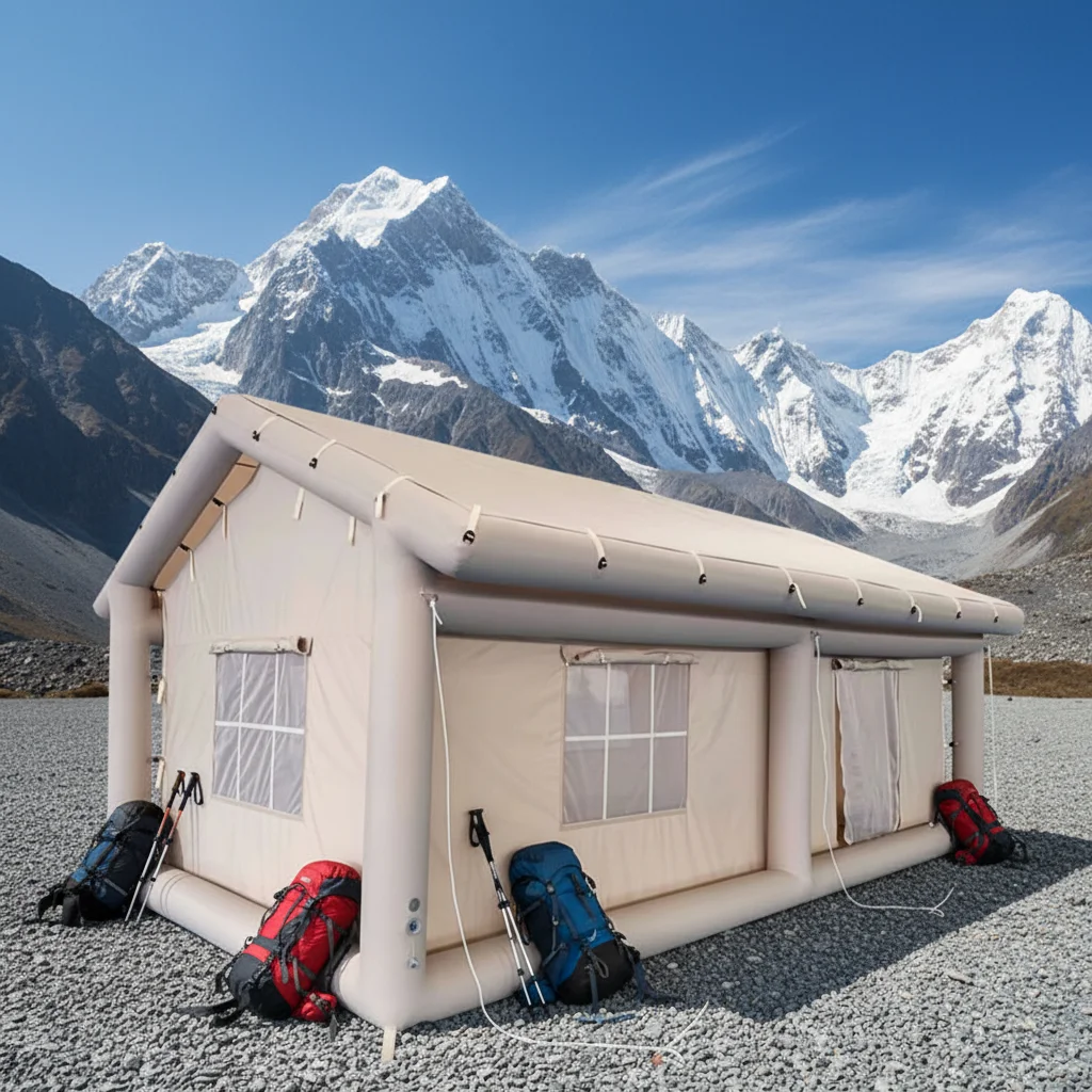 *forHome Luxury Portable Inflatable Camping Tent Waterproof Oxford and Stylish Cotton for Outdoor Travel Canvas Tent
