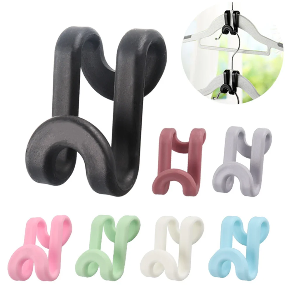 10pcs Multifunction Clothes Hanger Connector Hooks Outfit Hanger Extender Clips Cascading Hanger Hooks Hangers Accessories