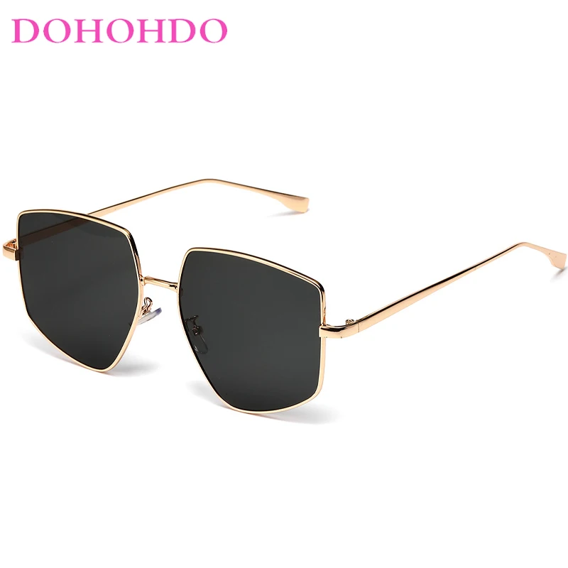 

DOHOHDO Oversized Polygon Square Sunglasses For Men New Fashion Brand Irregular Alloy Women Glasses Female Vintage Shades UV400