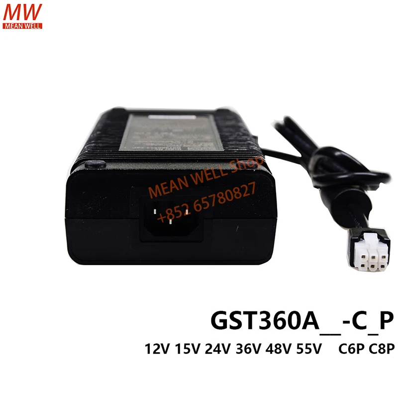 MEAN WELL Power Supply Original 360W AC-DC Reliable Green Industrial Adaptor GST360A12 15-C8P GST360A24-C6P GST360A48 36 55-C6P