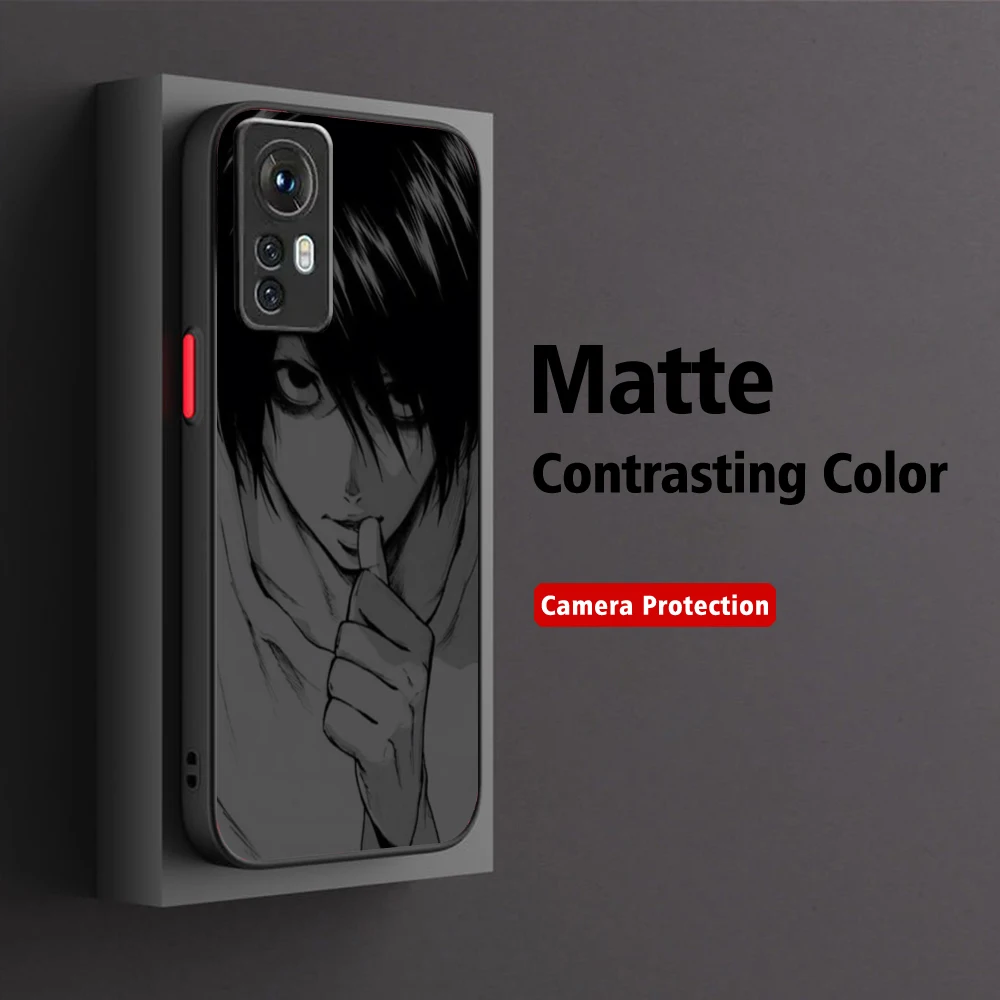 Etui na telefon Anime Death Note do Xiaomi Redmi Note 13 12 11 10 10C 10X 9 9A 9T 9C 8 7 Pro Plus 5G Matte Transparent Cover