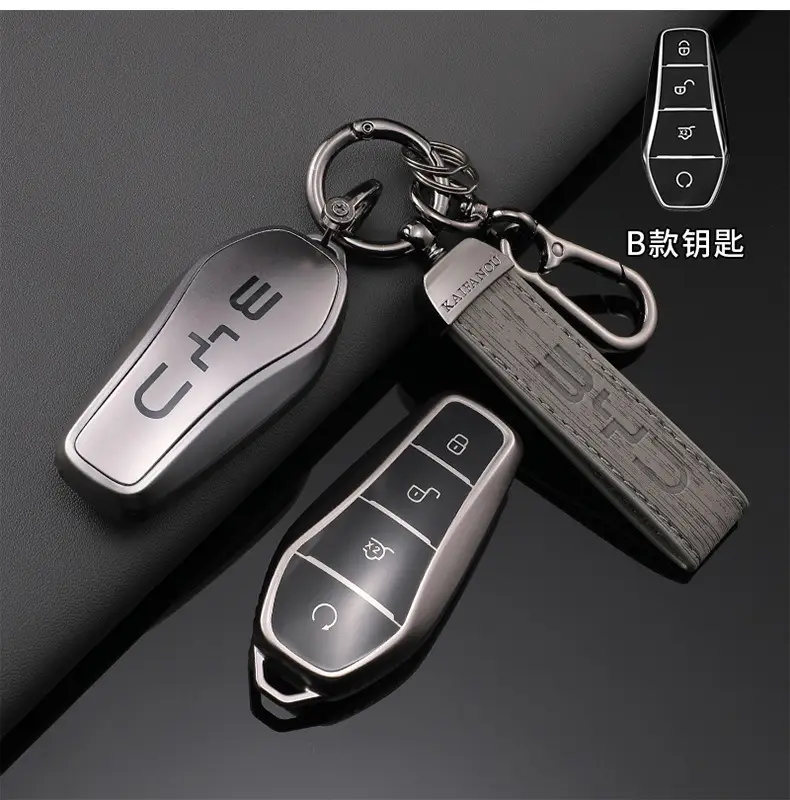 Silver TPU Car Flip Remote Key Case Cover Holder Shell Fob For BYD Song Plus Atto 3 Han EV Tang DM Qin Seal Dolphin Accessories - Image 3