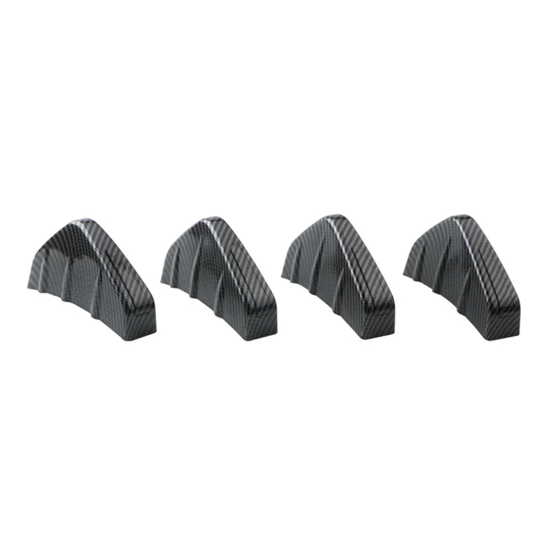 4 stücke Universal Carbon Faser Auto Geändert Hinten Stoßstange Diffusor Spoiler Schwarz Rot ABS Hinten Lip Diffusor Anti-kollision – Detail 21