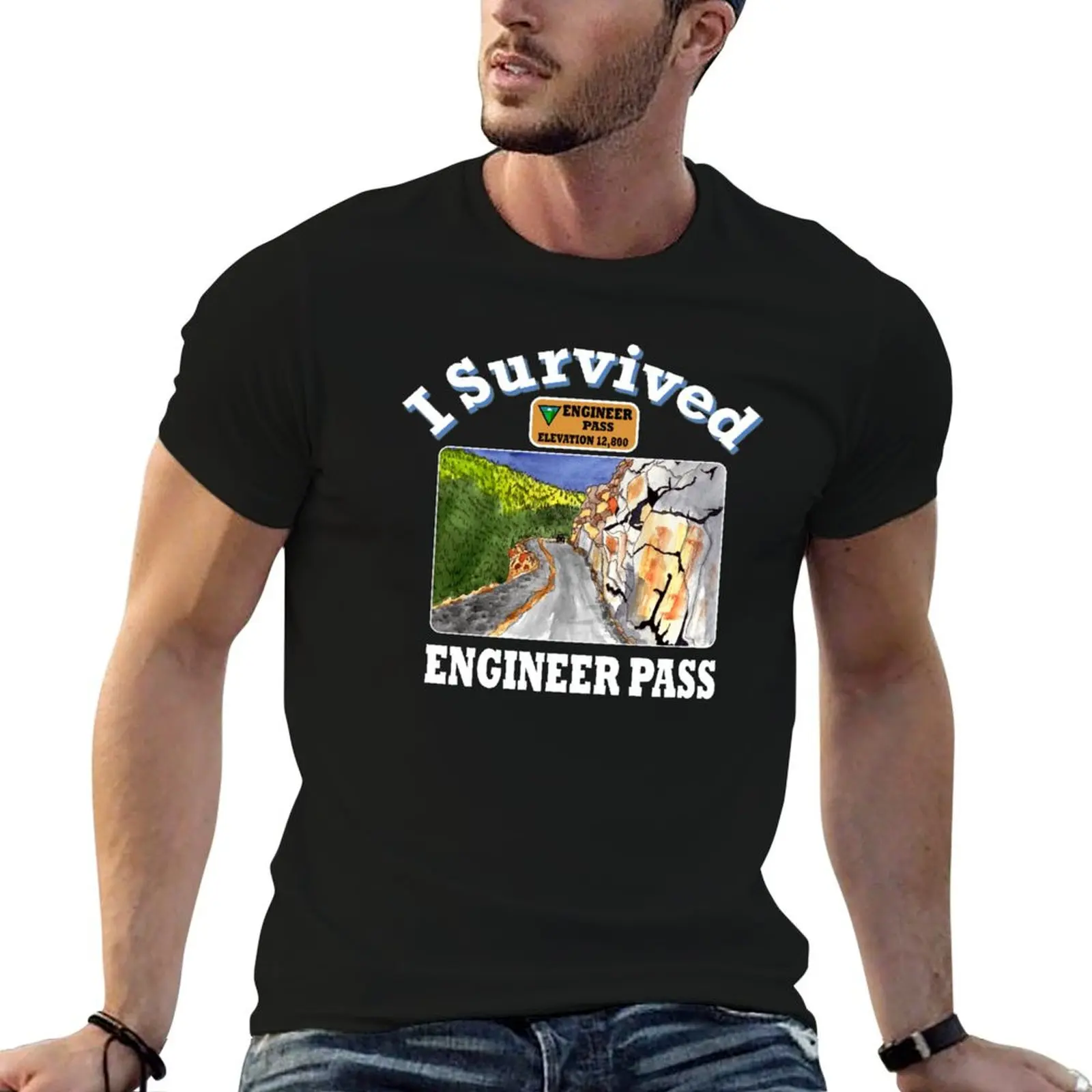 

2, Colorado man Ouray man shirts shirt Engineer Painting t t for Pass tees designer I T-Shirt Survived graphic