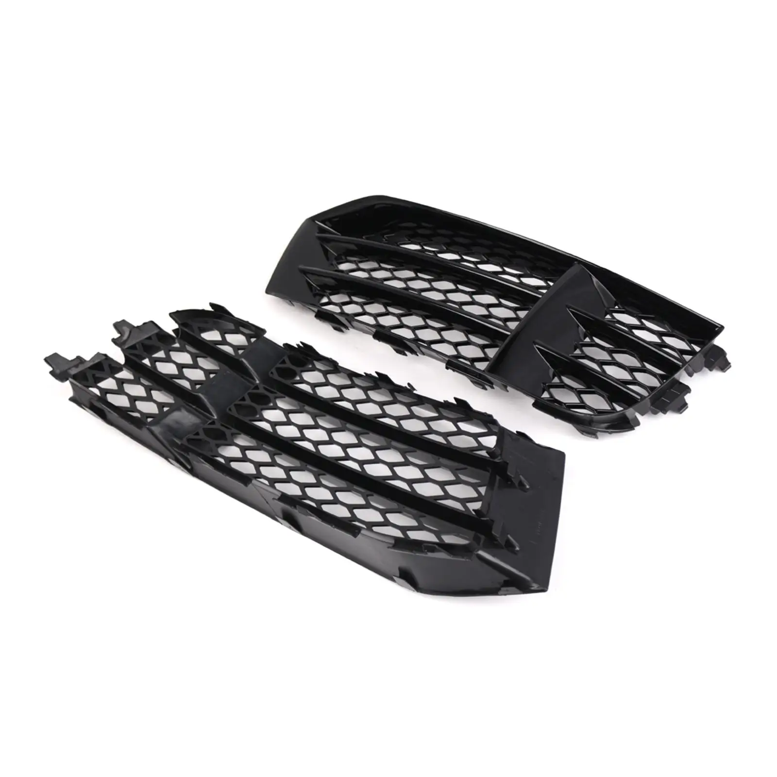 2 Pieces Front Bumper Grill Cover Mesh Grille Guards Durable 8T0807681F 8T0807682F for RS5 Sportback Automotive Accessories