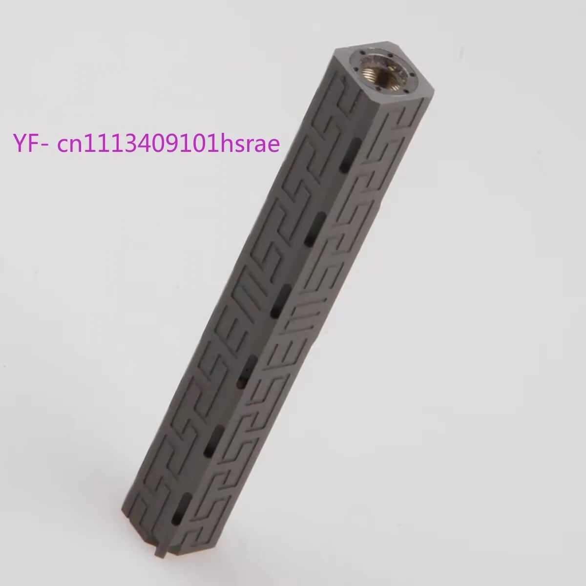 Stainless Steel Flashlight, Precision Small Square Stick Laser Pointer, CNC Milling Pattern Star Pen with LED Flashlight