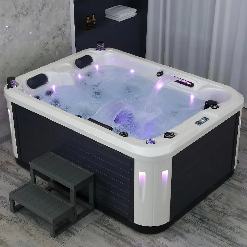 Premium Freestanding SPA  Custom Outdoor Hot Tub with Advanced Control System for Modern Apartments