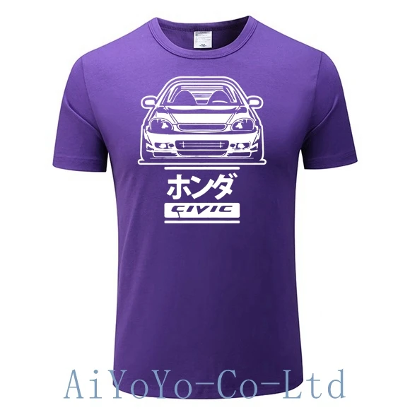 New CIVIC 6GEN T-SHIRT Short Sleeve Hondaes TYPE-R 6RD CAR B16 B18 JDM T SHIRT Casual Top TShirt For Men