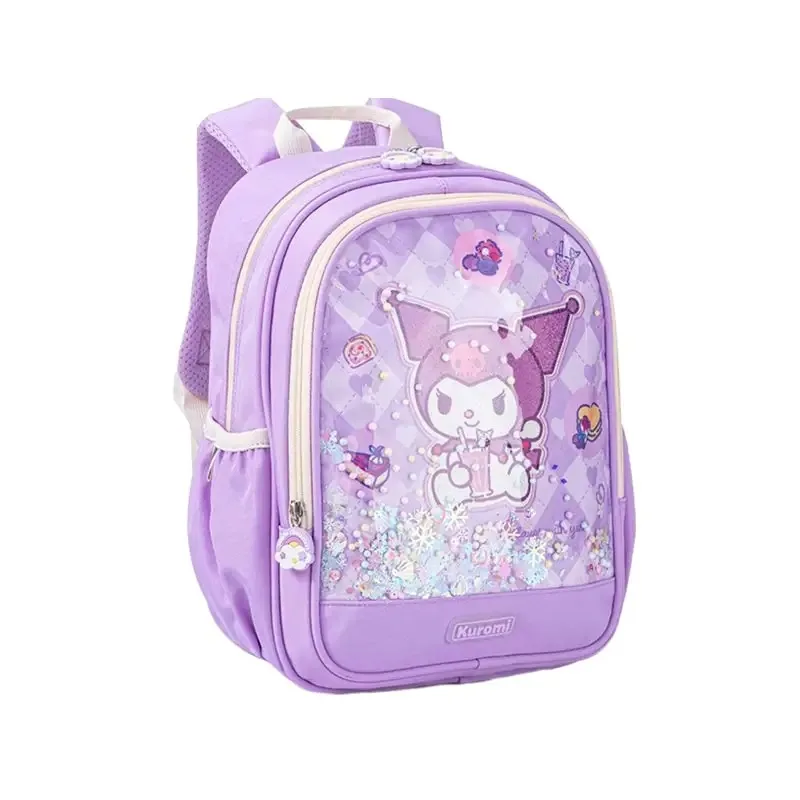 Sanrioed Kuromi Melody Cinnamoroll Hello Kitty plecak dla dzieci śliczny tornister uczeń kreskówka torba na ramię o dużej pojemności prezent