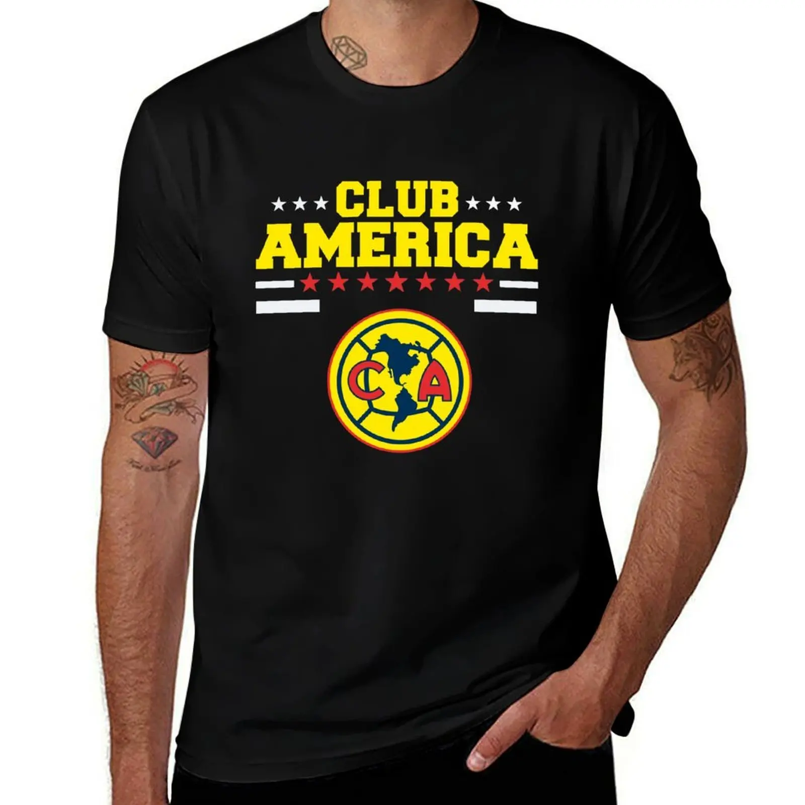

Las Aguilas De Club America - Mexican Soccer Team Gifts For The Family. T-Shirt Casual Daily Wear Short Sleeve Top