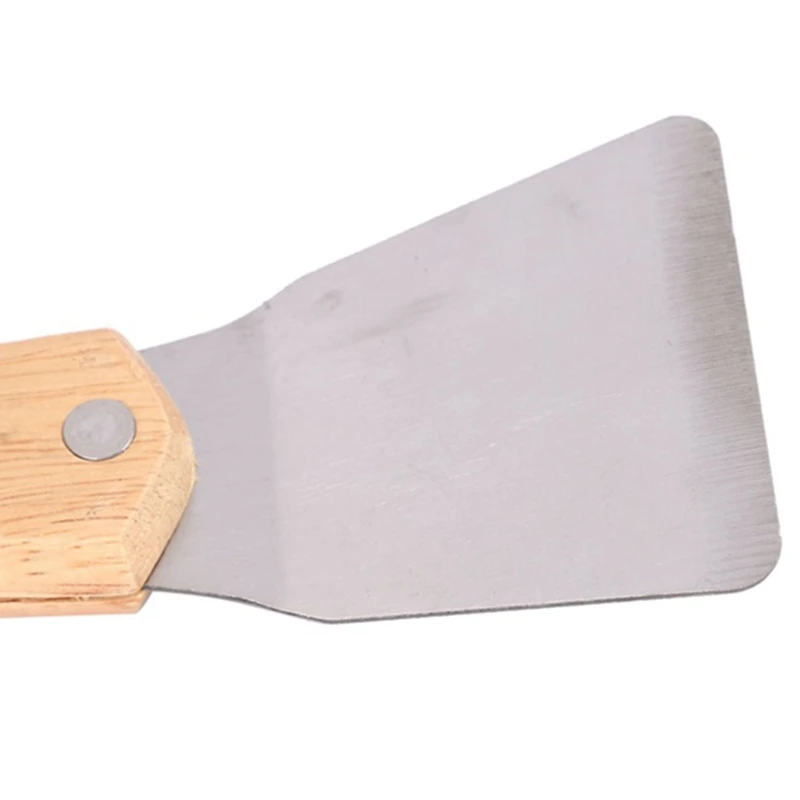 1Pcs Ceiling Install Spatula Scoop With Wooden Handle Stretch Ceiling Film Shovel Accessories For Welding Harpoon