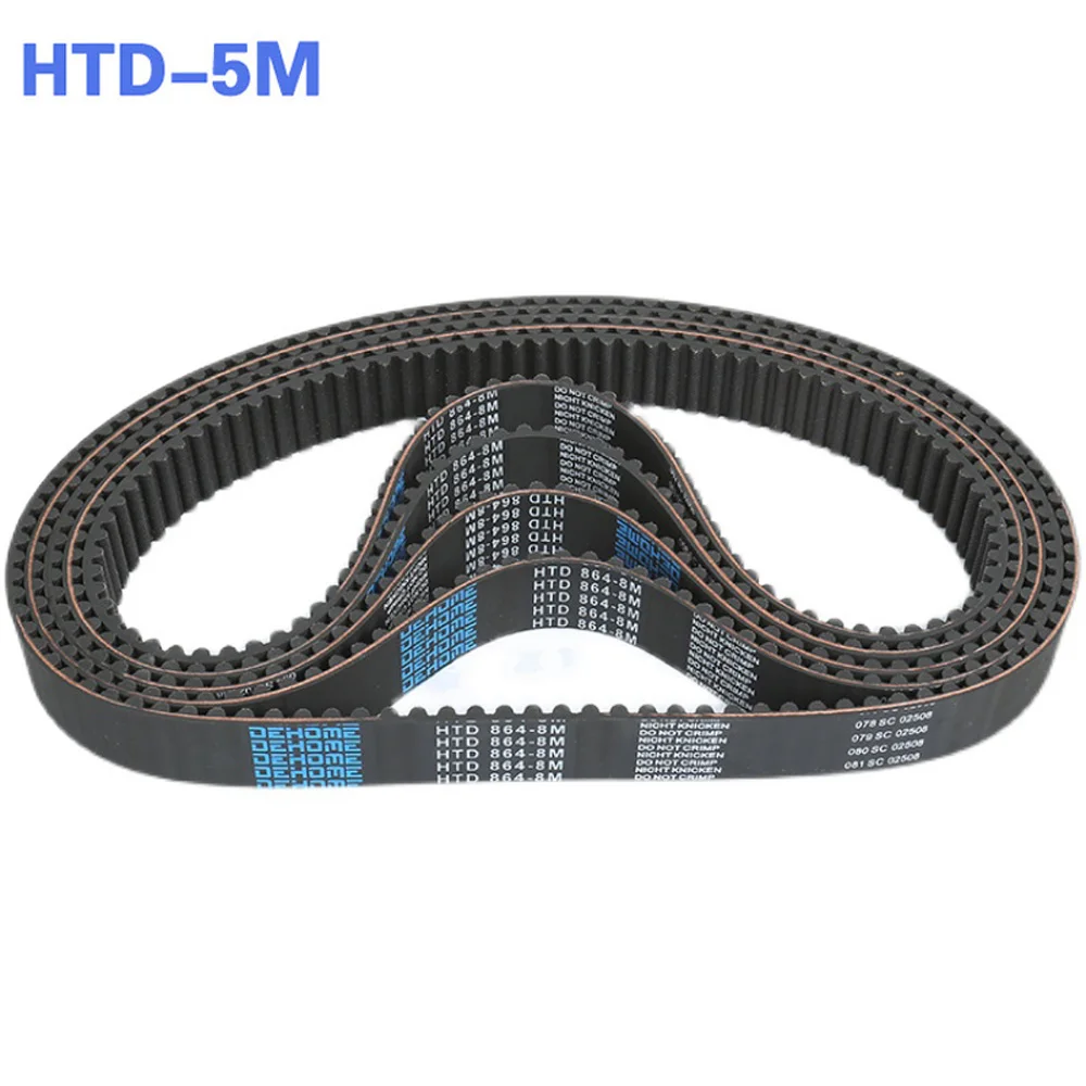 

HTD-5M 500mm-820mm Pitch 5mm Timing Pulley Belt Close Loop Rubber Timing Belts Width 30mm Synchronous Belt