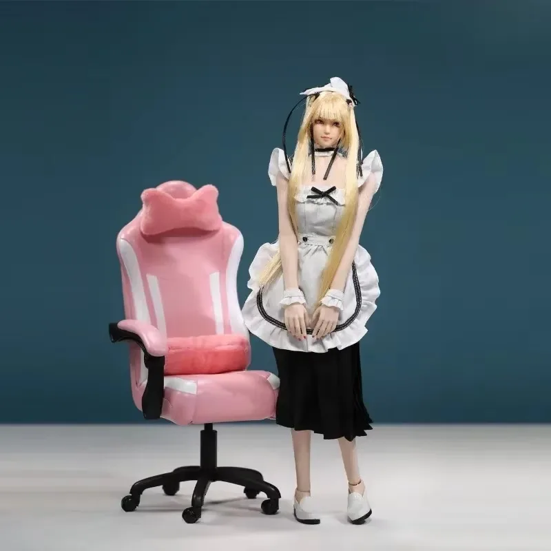 JO24X-01 1/6 فتاة جميلة عارية الذراعين خادمة الملابس ل 12 بوصة أنثى الجندي عمل الشكل جمع اكسسوارات الجسم #5