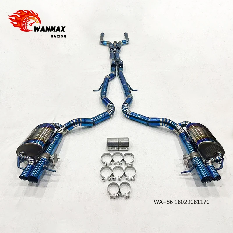 

Высокопроизводительная титановая выхлопная система Catback для E63/S W213 4.0T V8 2016-2023 с центральной трубой и клапанами
