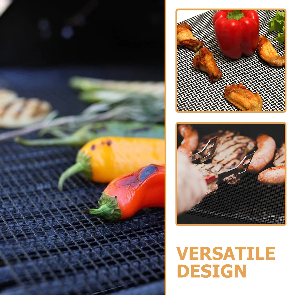 

Barbecue Wire Pad Grill Bbq Baking Mats for Grilling Net Cooking Glass Fiber Mesh Outdoor