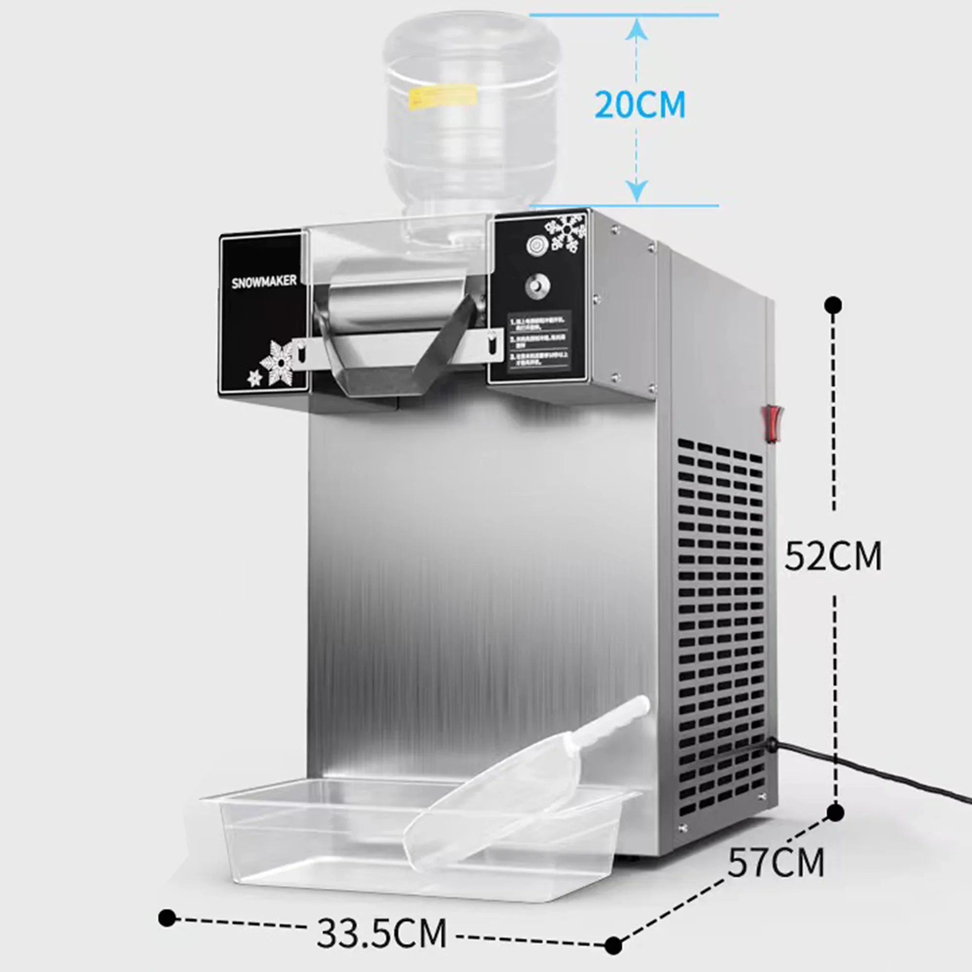 BesCool Commercial Snow Ice Machine OEM Factory Direct New Snow and Ice Maker Fast Ice Making Machine