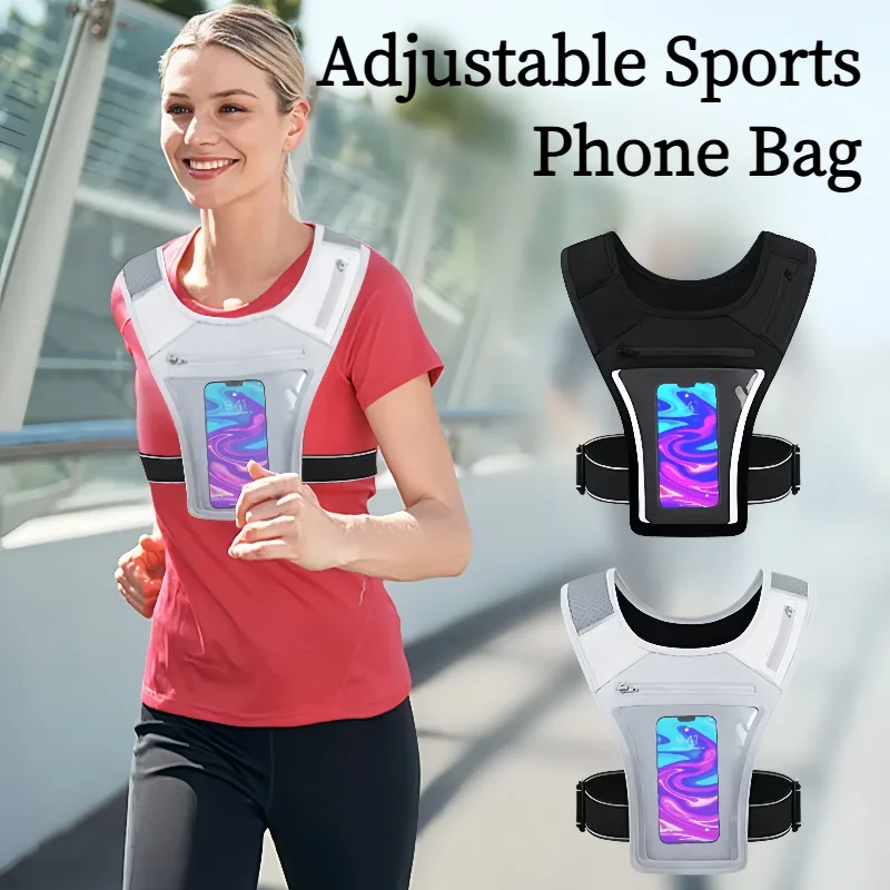 

Touchscreen Phone Pouch Sports Running Backpack for Marathon & Hiking - Breathable Cycling Bag Outdoor Hiking Essentials