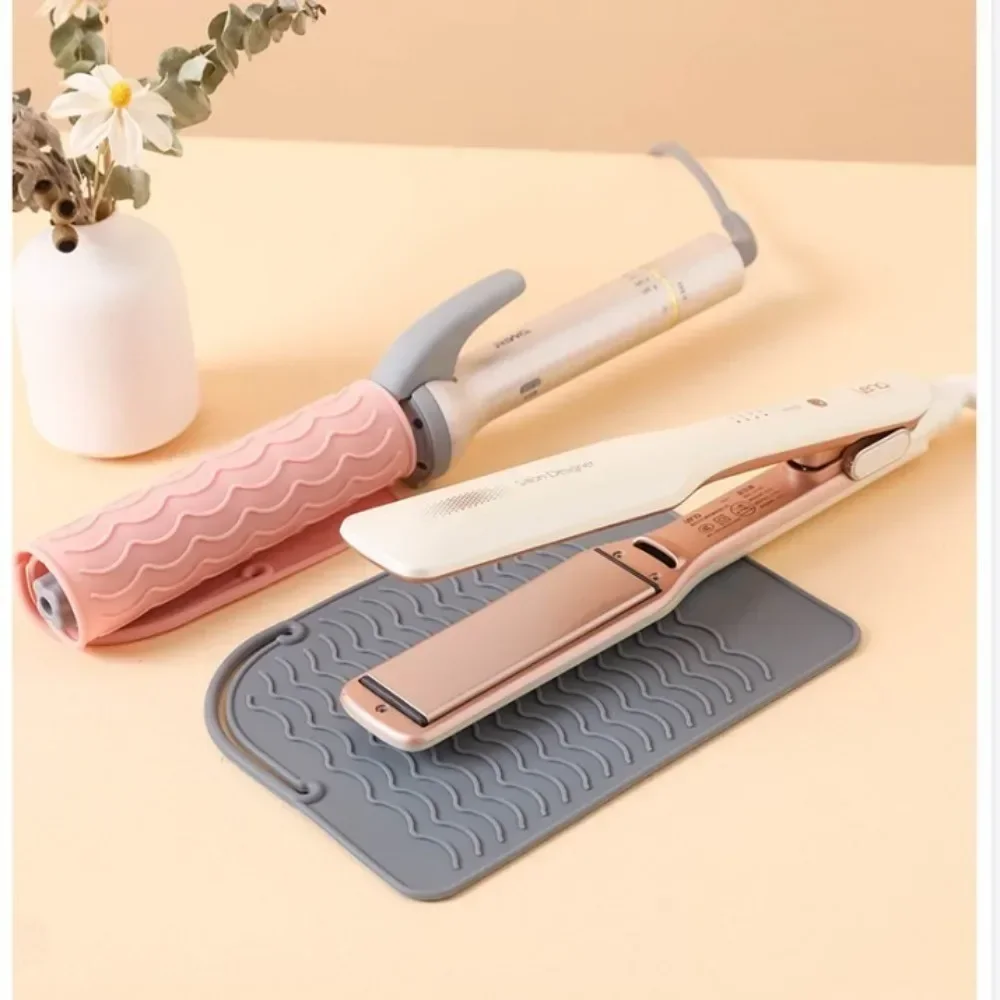 Hair Curling Iron Cover Hair Straightener Curler Storage Bag Pouch Heat Resistant Mat Insulation Pad Barber Hairdressing Styling