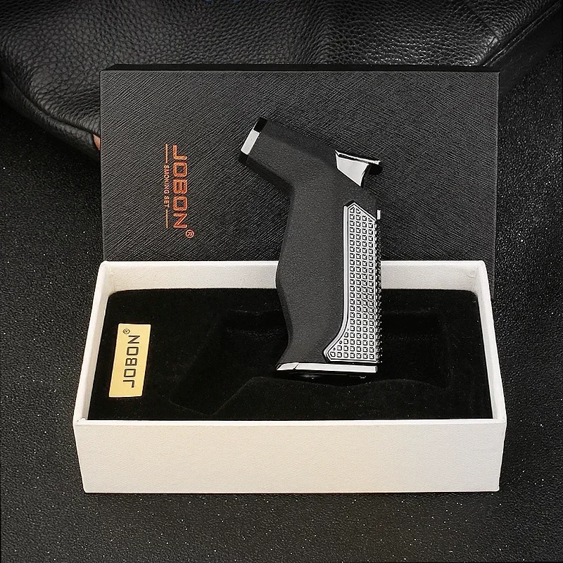 

JOBON сигар турбо-зажигалка с сигарным ударом портативная уличная металлическая ветрозащитная синяя пламя бутановая газовая горелка реактивные зажигалки мужские подарки