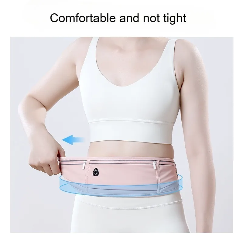 Marsupio da corsa che non rimbalza, ultraleggero e sottile, borsa sportiva e fitness di grande capacità