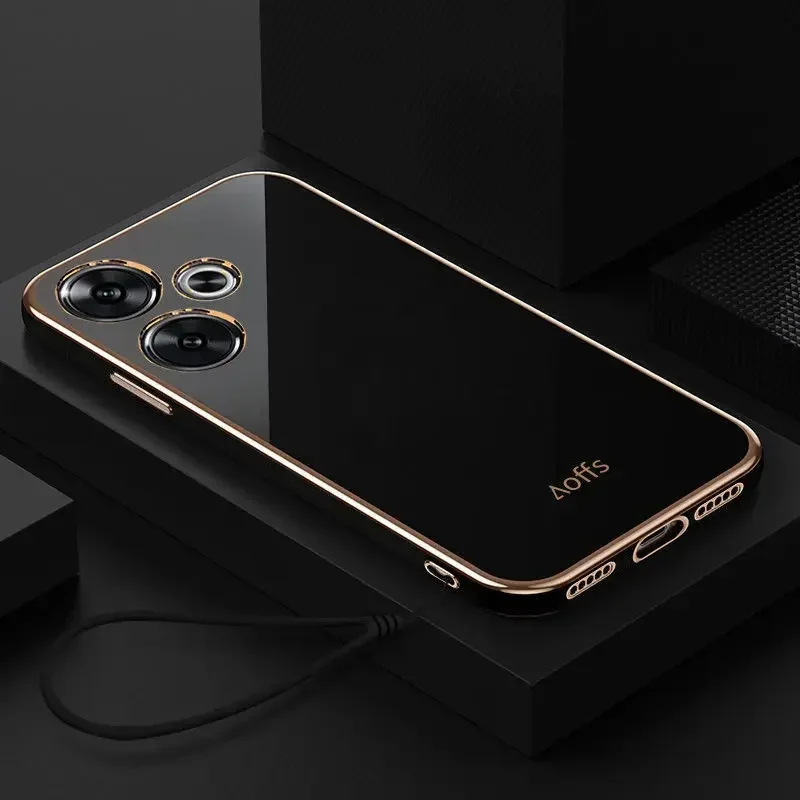 For Redmi 13 Case Redmi 13 5G Phone Case Redmi Turbo 3 Note 13R Cover Xiaomi Poco M6 4G F6 ShockProof Soft Silicone Back Cover