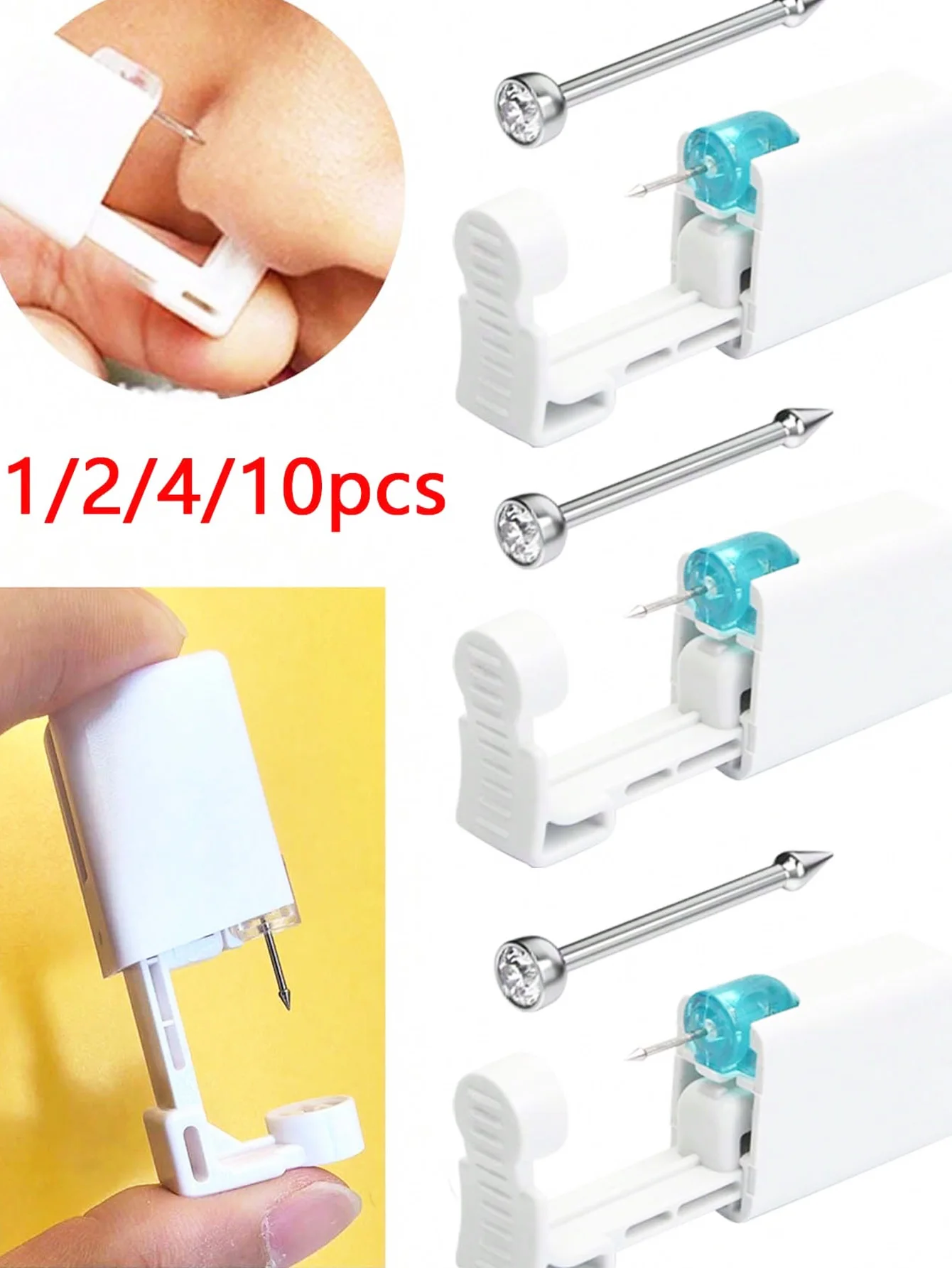 2/4/10PCS Nose Pier…