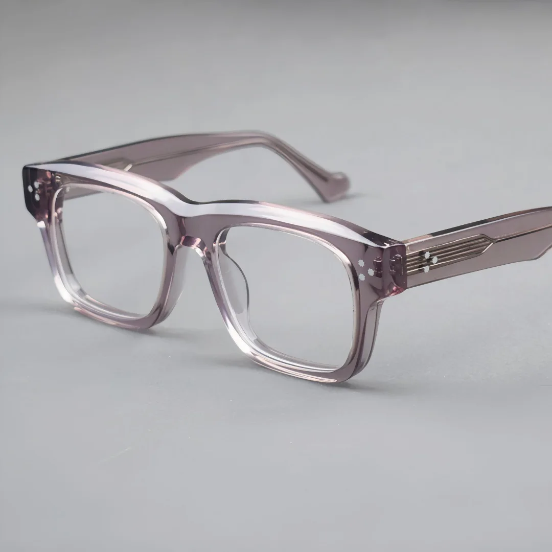 

Fashion Metal Cross Rivet Acetate Glasses Frame Women Prescription Custom Logo Eyeglasses Men Optical Reading Vintage Eyewear