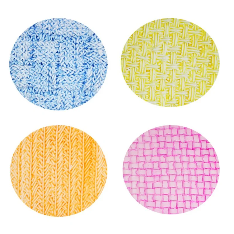 

Knitting Wools Sweater Pattern Knitting Texture Silicone Mold Kitchen DIY Cake Baking Tools Dessert Decoration Chocolate Mold