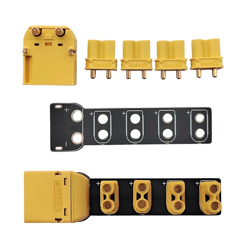 XT60-to-XT30 XT90-to-XT60 1-to-4 Power Distribution Board High Current Power Management Accessory for Drone Battery DIY Parts