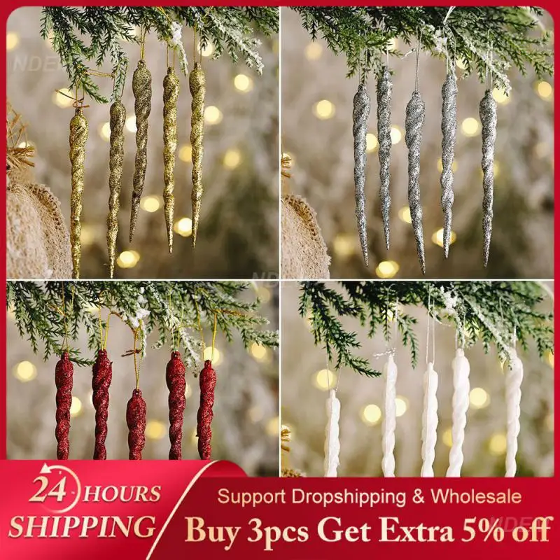 Christmas magi wand decorations colorful popsicle pendant creative magi wand thread pendant small tree thread ornaments