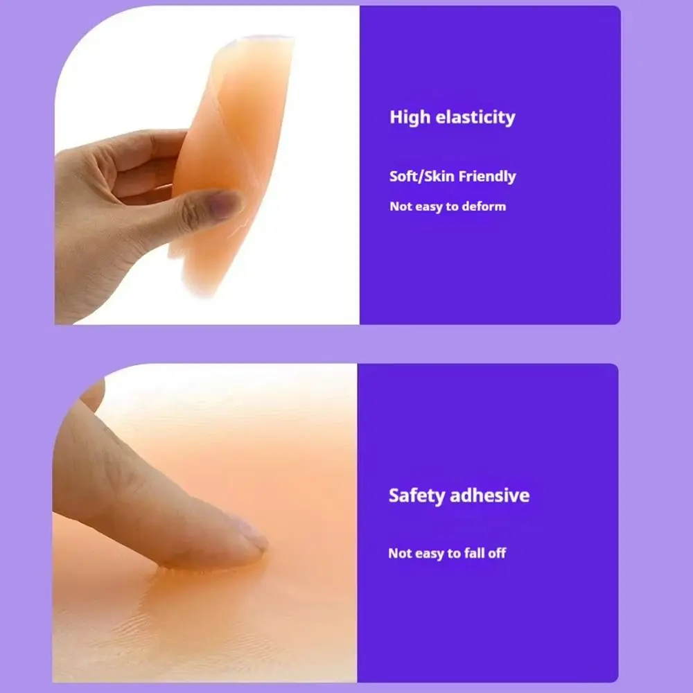 1Pair Removable False Hip Width Pad Hip Simulation Natural Seamless Women Butt Lifting Pads Soft Reusable Buttocks Enhancer