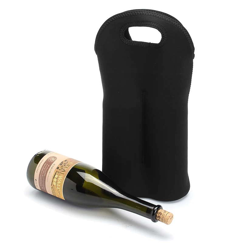 Wine Cooling Holder Ice Bag Jelly Picnic Beverage Nylon Wine Cooler Sleeve Soft Drink Rack Bar Tools Carry 2 Bottle