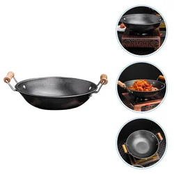 Small Iron Pot Household Pan Wok for Stove Pans Cooking Camping Stainless Steel Fry Griddle Kitchen Stockpot Soup Hot Metal