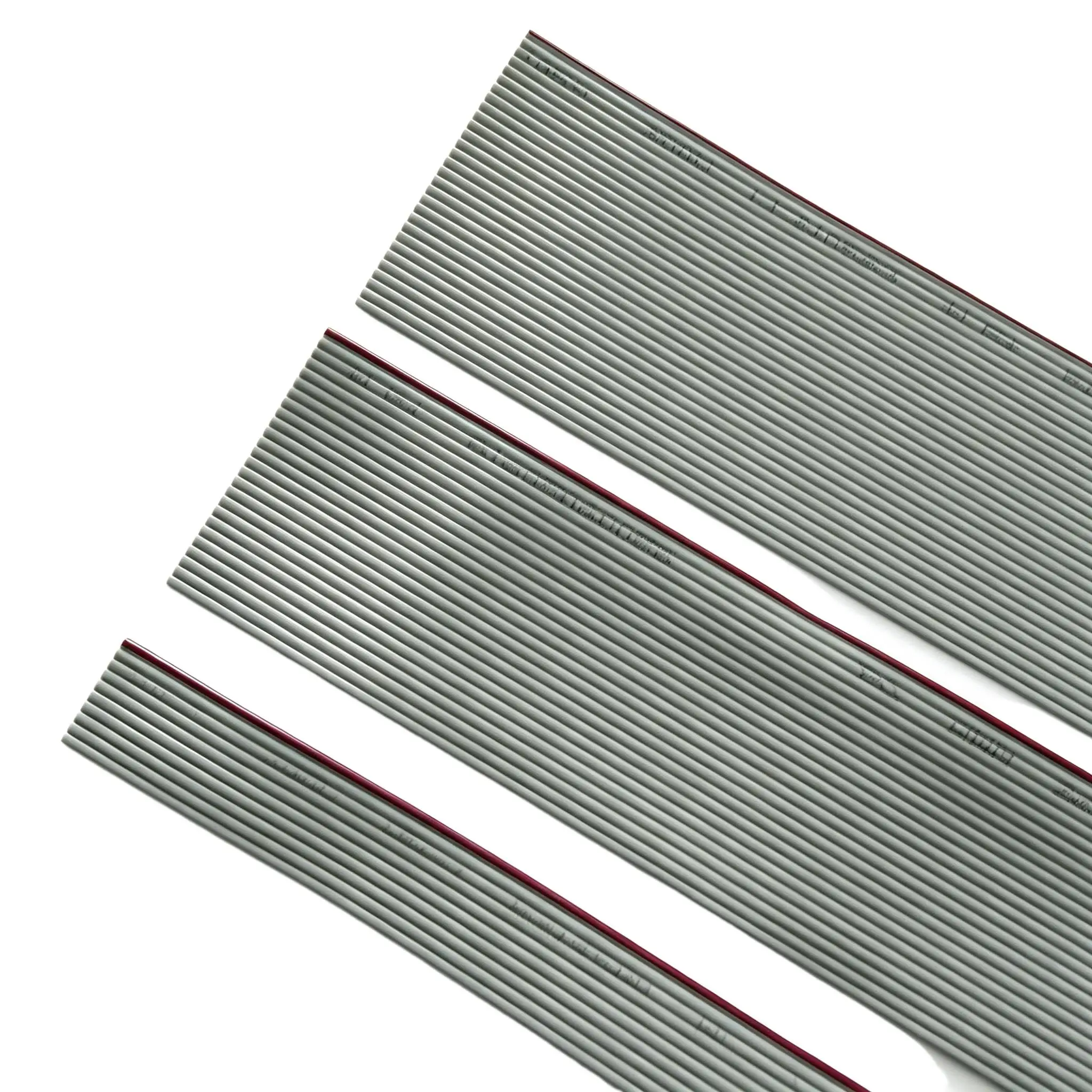 1/3/5M 6/8/10/12/14/16/18/20/24/26/34/40P 1.27mm Pitch Gray Red Edge Flat Ribbon Cable 28AWG For 2.54mm FC IDC DuPont Connector