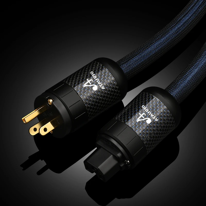 Ataudio Sterling silber hifi au/us/eu hochreines Netz kabel Lautsprecher verstärker Hifi-Audio kabel Anschluss Wechselstrom kabel 6