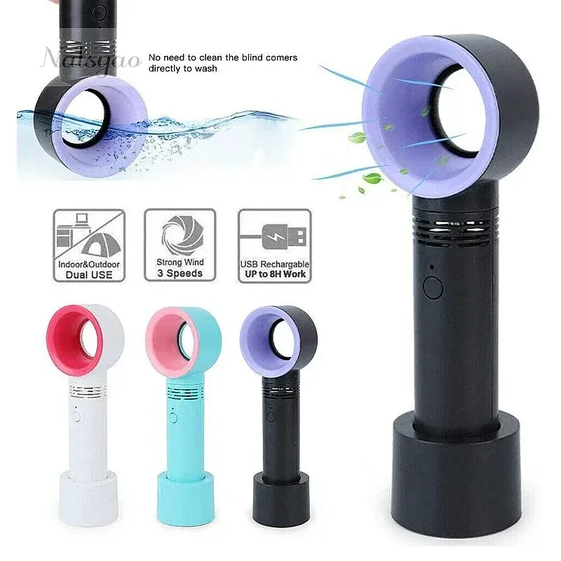 Usb Charging Eyelashes Dryer Mini Portable Handheld Bladeless Fan Grafted Eyelash Drying for Women Salon