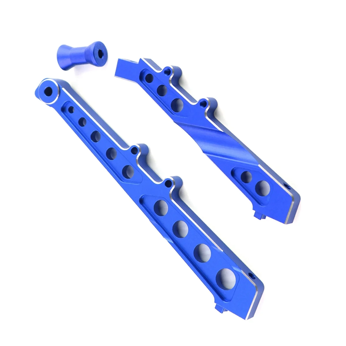 Aluminum Front and Rear Chassis Brace for ARRMA 1/7 Limitless Infraction 6S BLX RC Car Upgrades Parts Accessories,Blue