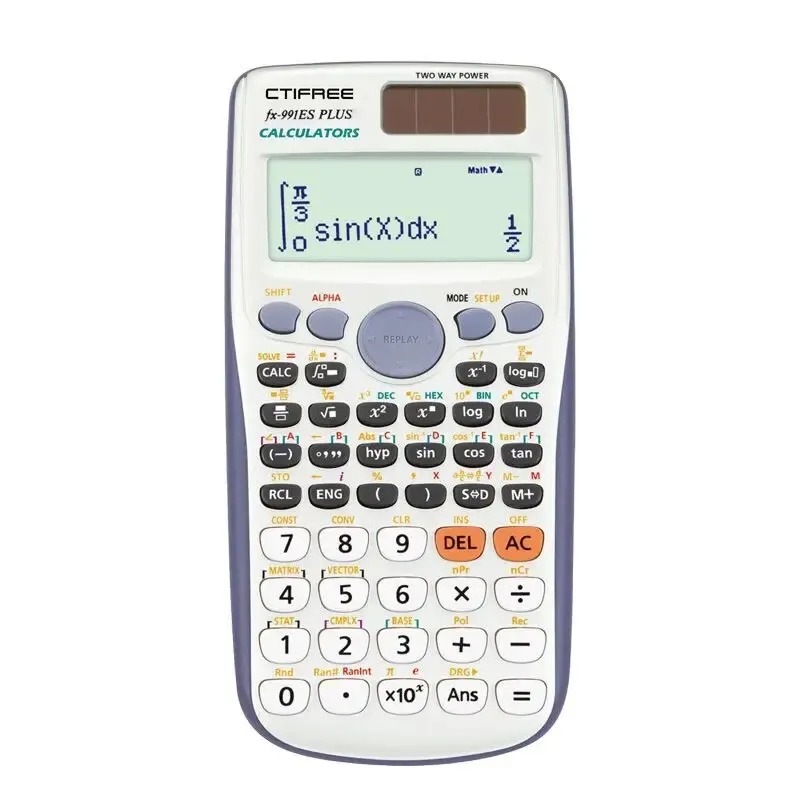 Calculator for 991ES-PLUS Original Scientific Calculator 417 Functions For High School University Students Office Coin Battery