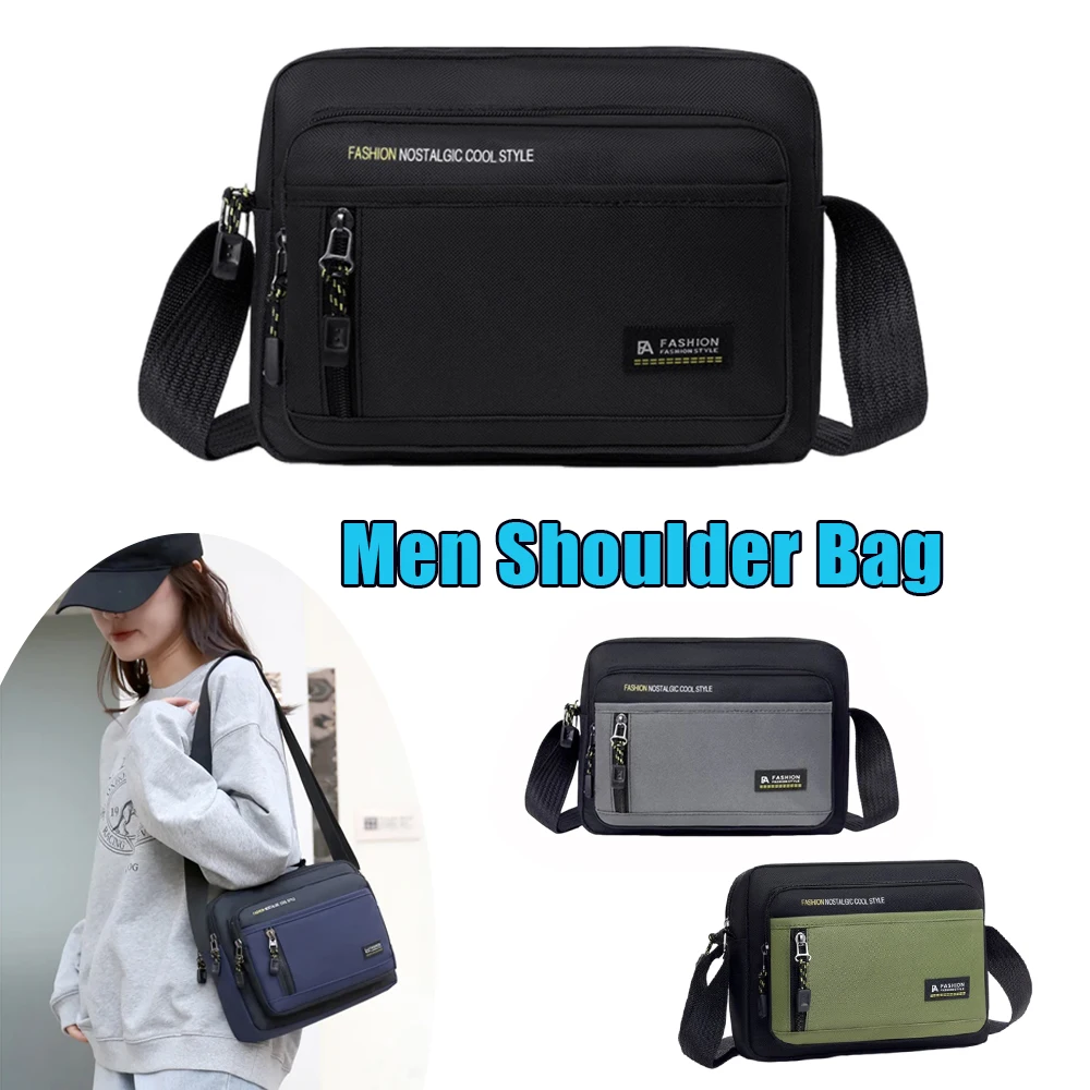 

New Oxford Canvas Crossbody Shoulder Bag Large Capacity Casual Business Small Backpack Purse For Women Men Daily Travel Use