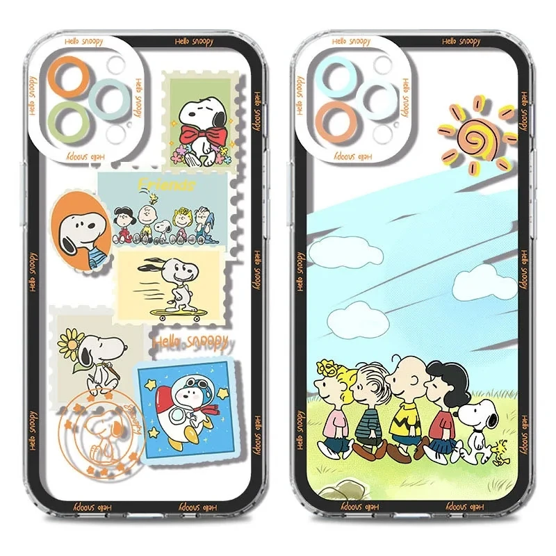 Lovely S-Snoopys Phone Case For Xiaomi 13T 12T 11T 10T 14 13 12 11 Lite 5G NE POCO F6 X6 Pro X3 NFC X5 X4 GT F3 F4 F5 M6 M5S C65