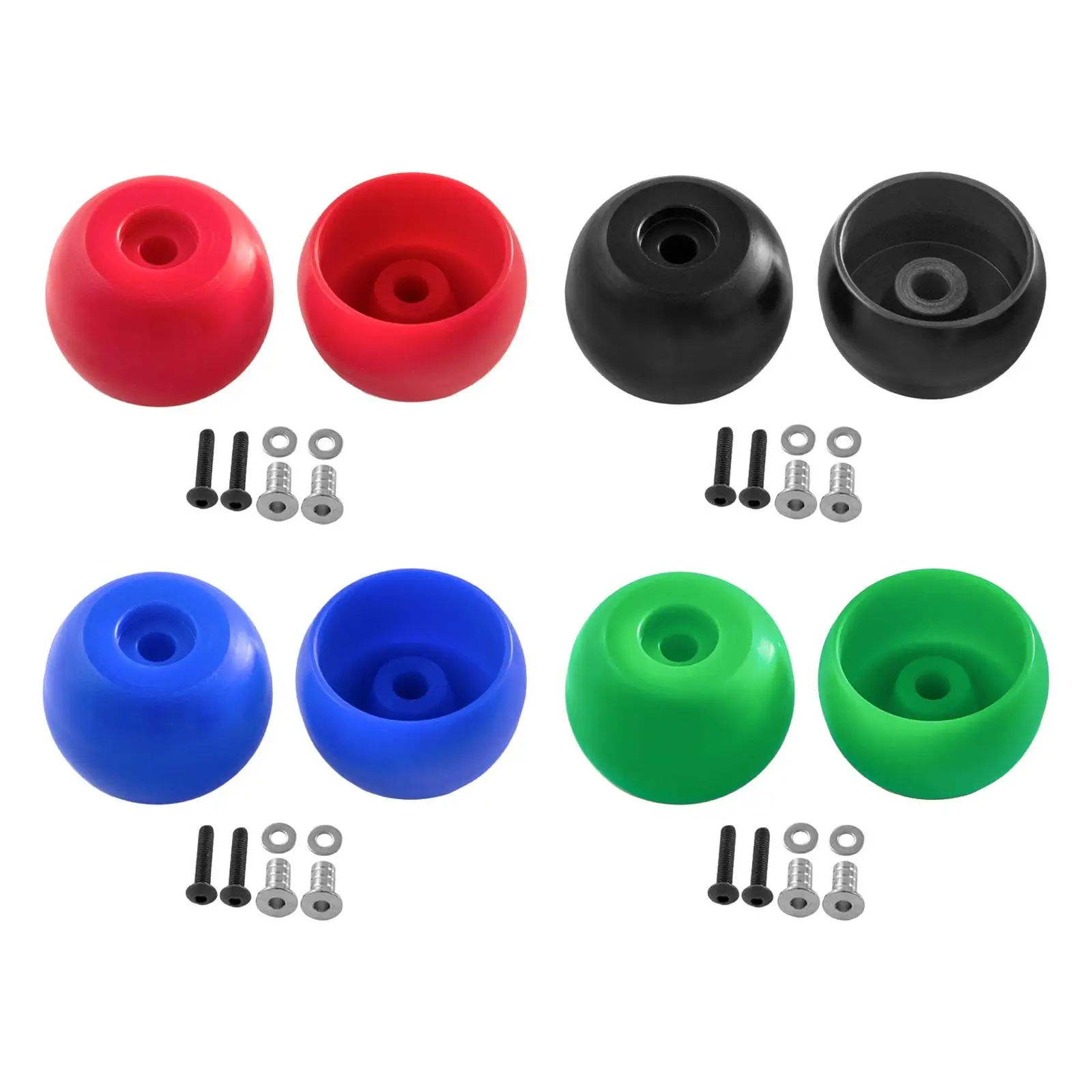 2Pcs 1:4 RC Motorcycle Side Wheel Auxiliary Wheel DIY Modification Accessories Upgrades Side Wheel for Los264003 Motorcycle