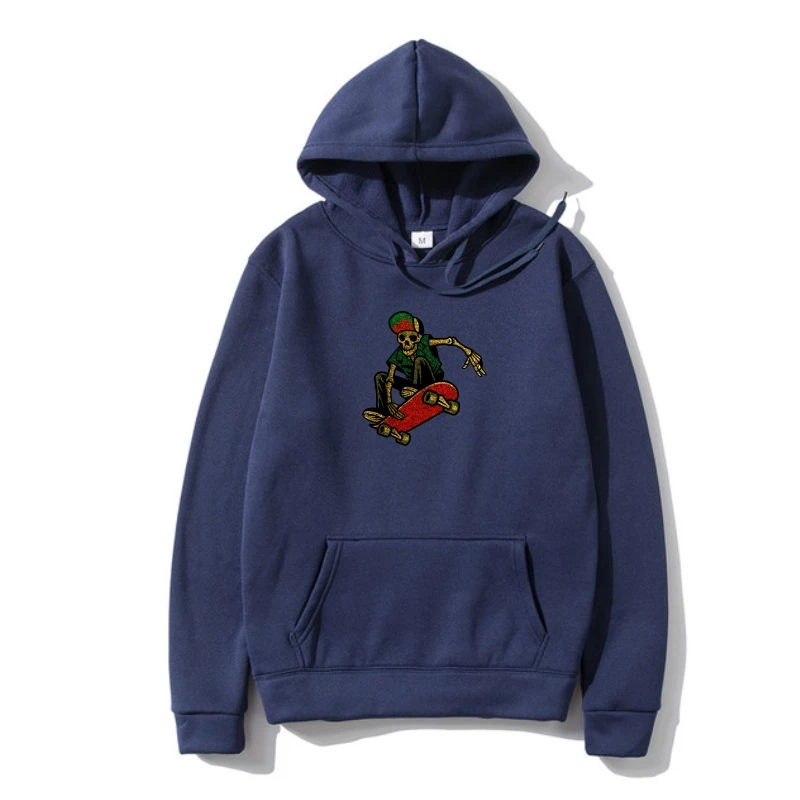 

Men Outerwear Skateboarding Skeleton Roller Skate Fans Gif SweatSweatshir Women Outerwear Hoodies