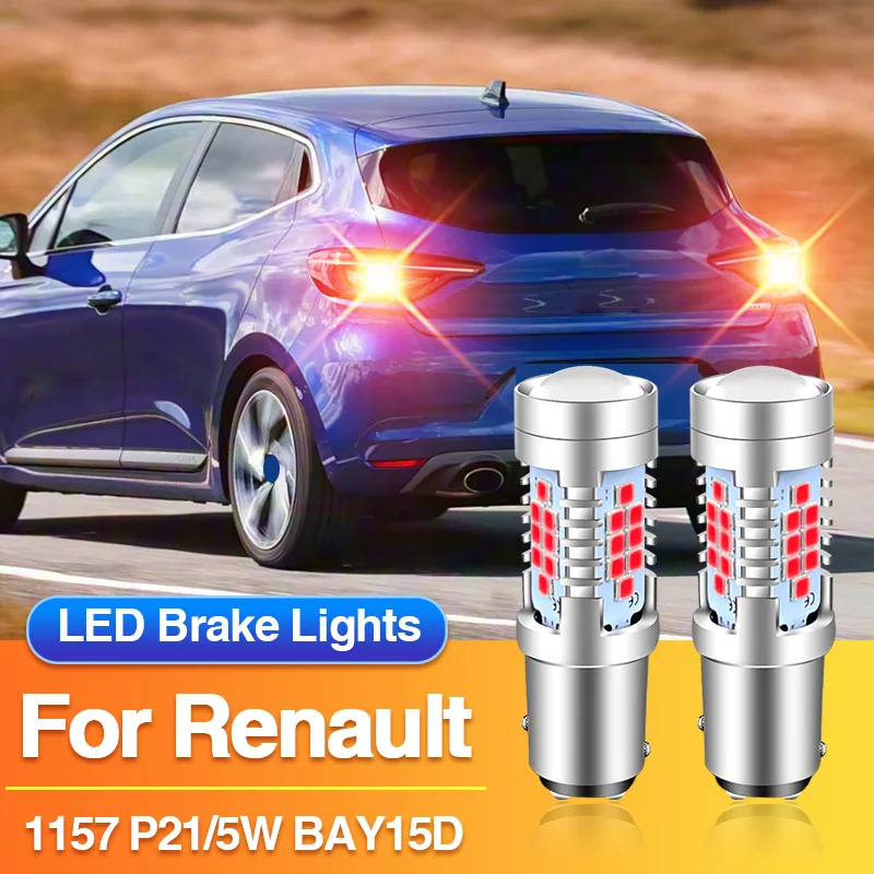 

2 × 1157 P21/5W светодиодные стоп-сигналы BAY15D с красными хвостовыми лампами для Renault Logan II Estate/Stepway II/Master II, платформой шины, шасси фургона