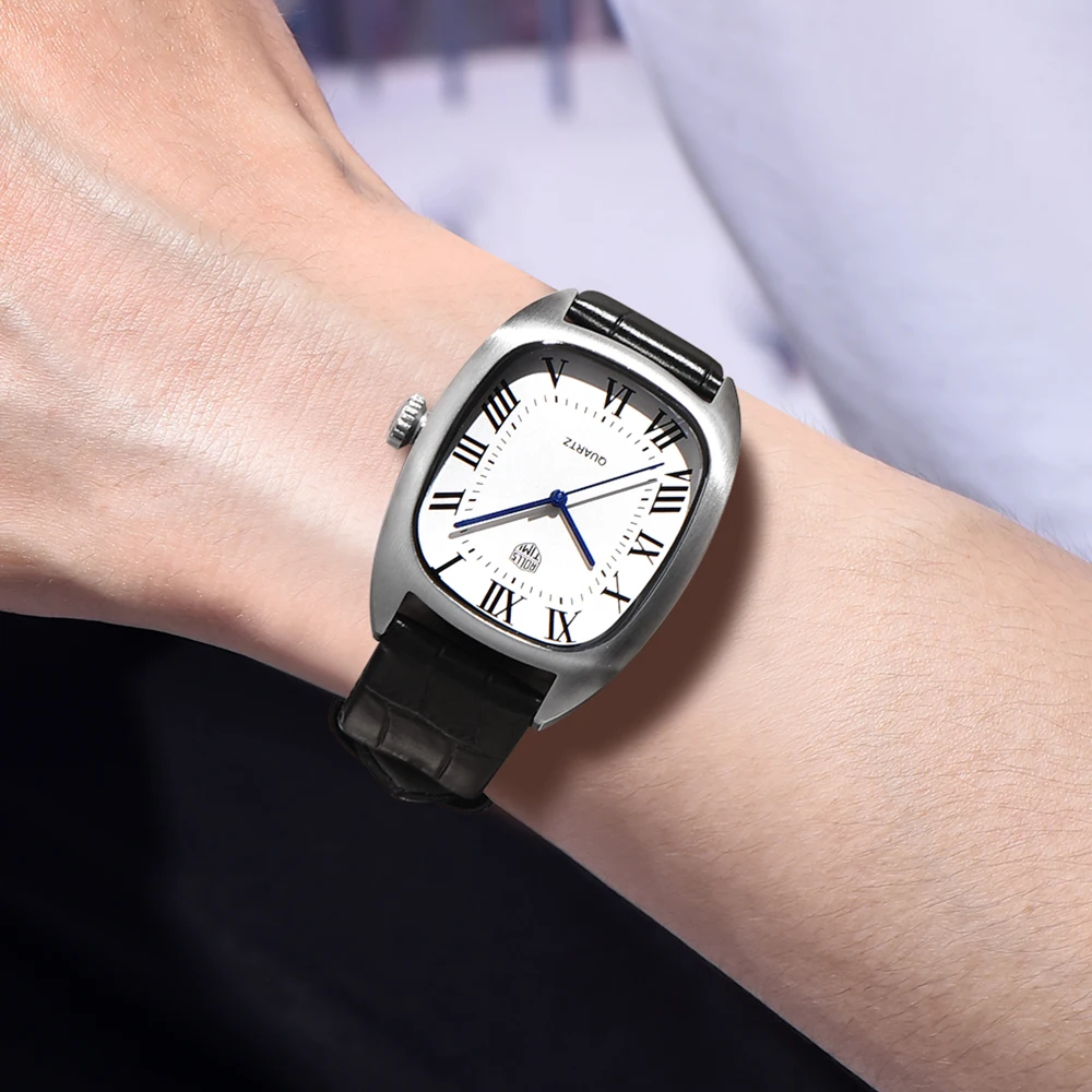 ساعات رجالية RollsTimi ساعات يد كوارتز فاخرة 2025 ساعة VH31 جديدة للرجال ساعات رياضية جلدية مقاومة للماء من الفولاذ المقاوم للصدأ